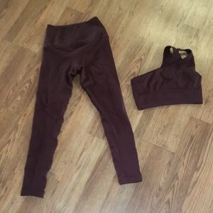 avocado leggings and bra set